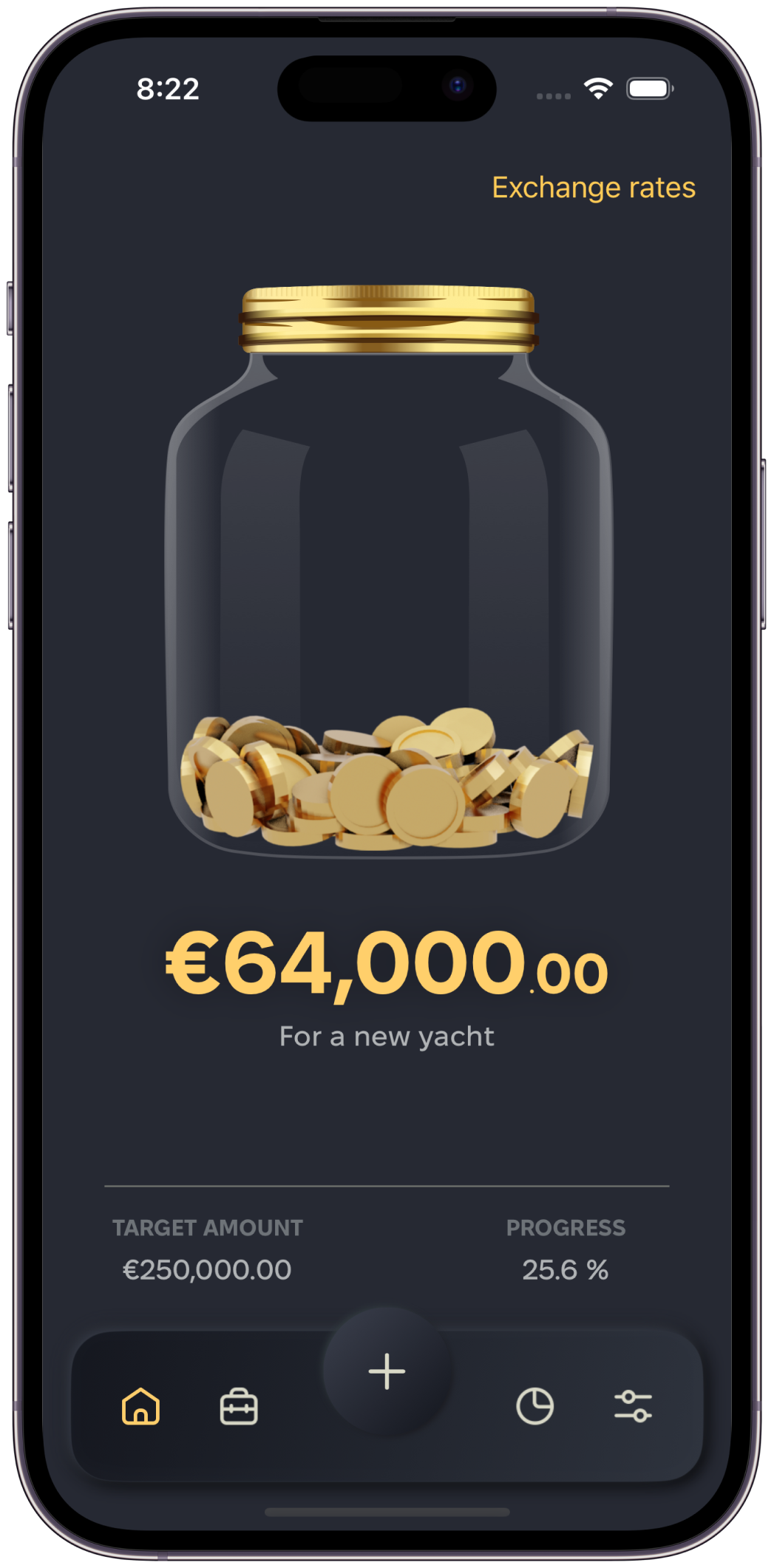 savings jar app screenshot