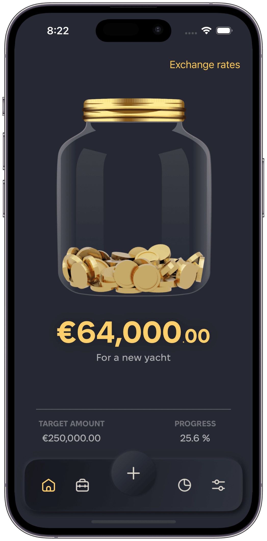 savings jar app screenshot